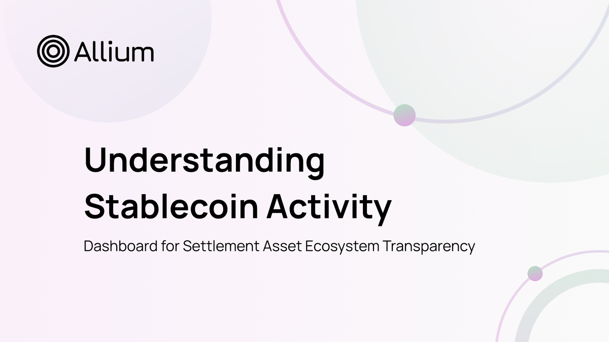 Understanding Stablecoin Activity: Dashboard for Settlement Asset Ecosystem Transparency